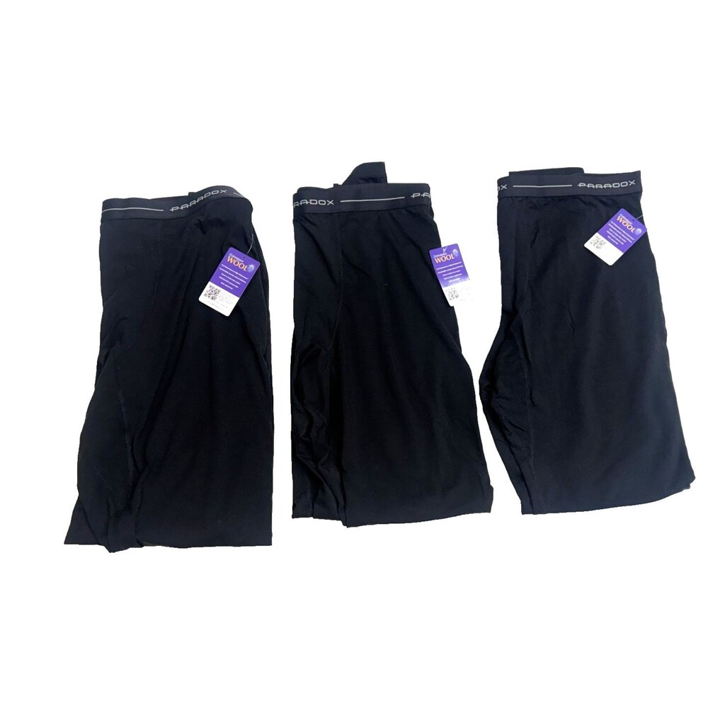 Mens Long Johns Paradox Thermal Underwear Set of 3 Size XL Base Layer Winter NEW